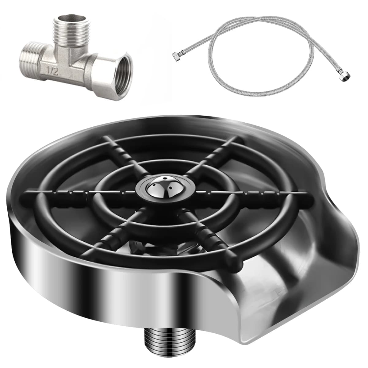 Faucet Glass Rinser High Pressure Cup Washer For Kitchen Sink Glass Beer Coffee Milk Tea Cup Cleaner Bar Accessories Clean Tool